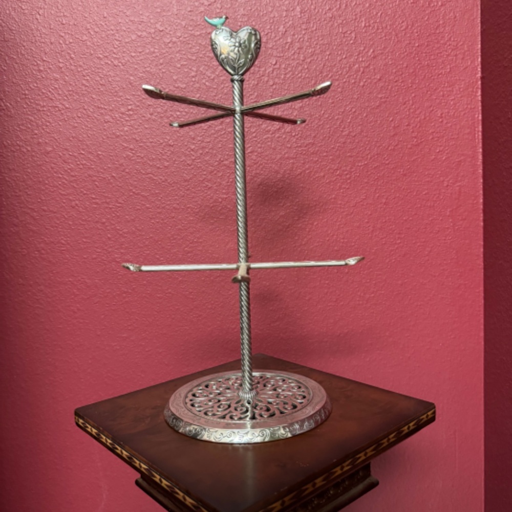 Brighton Song Bird Necklace Tree Silver - Well cared for Like New Condition